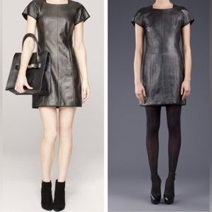 Theyskens’ Theory Dazai Dress in Metallic Pewter, Size 4